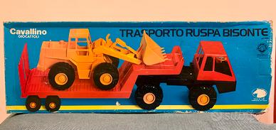 Giocattolo Camion trasporto Ruspa - Vintage Nuovo