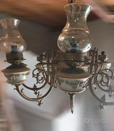 lampadario vintage a 10 luci