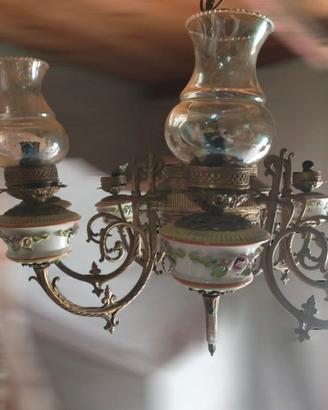 lampadario vintage a 10 luci