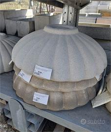 Ciotole in Cemento Vibrato cm82x31h Bianco 