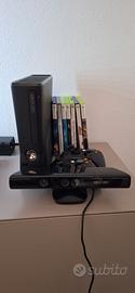 X box 360, con kinetik, 2 joystic e 7 giochi