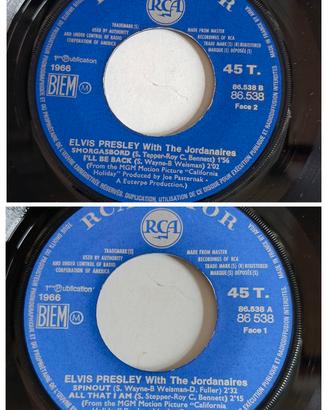 Elvis Presley 45 giri 