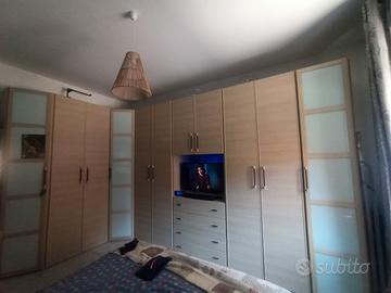armadio camera da letto angolare 