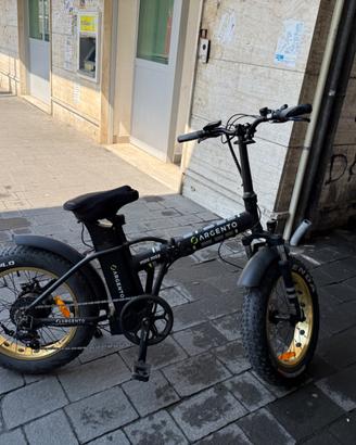 E-Bike Argento Mini Max FAT Pieghevole