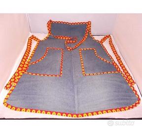 GREMBIULE UNISEX CON PETTORINA E TASCHE