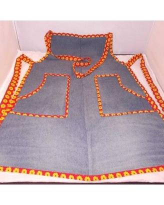 GREMBIULE UNISEX CON PETTORINA E TASCHE