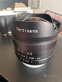 Due ottiche attacco Fuji 50-230 Ois II e fisheye