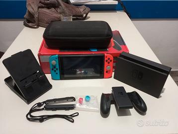 Switch Rosso e Blu + Custodia porta giochi