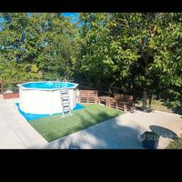 Piscina con struttura rigida in alluminio