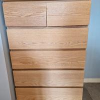 Cassettiera bianca e / o marrone in buono stato 