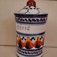 Contenitore in ceramica decorata a mano La Spiga