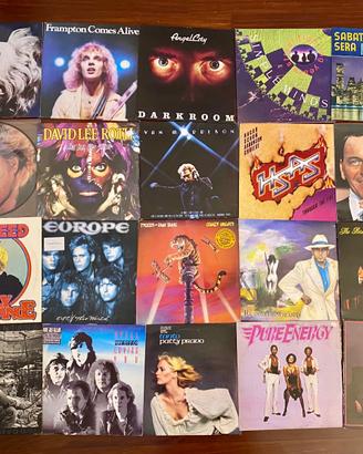 Lotto 20 x dischi vinile rock ,metal ,pop