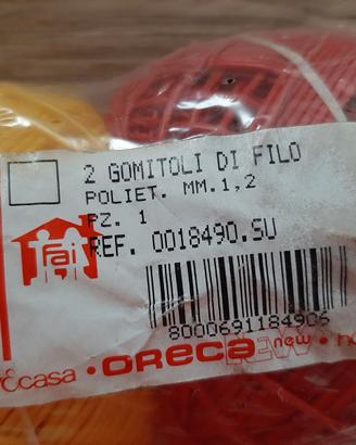 Bipack spago in polietilene, 1,2 mm. Sigillato