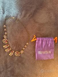 Collana Taratata originale con pietre colorate