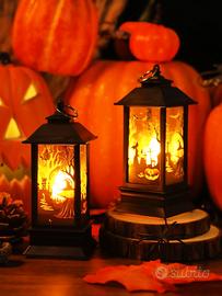 Lanterna luminosa strega halloween