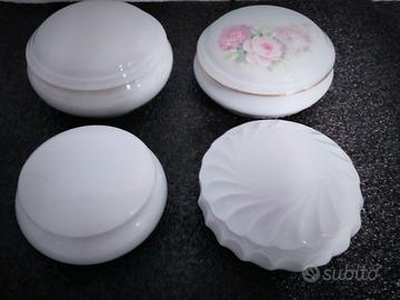 4 ciotole Porta-Bonbon/Gioie Porcellana Limoges