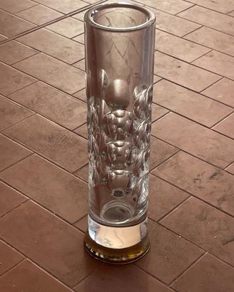 Grande vaso vintage in cristallo molato anni '70