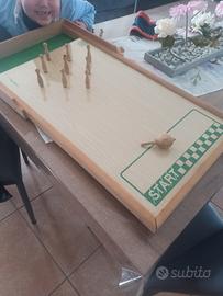 trottobowling vintage in legno/vetro introvabili