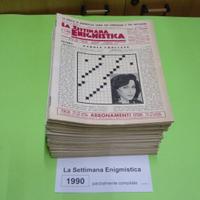 LA SETTIMANA ENIGMISTICA, anno 1990, parzialmente
