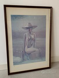 Litografia “Nudo” Innocenzo Melani