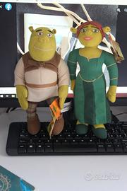 SHREK e FIONA PELUCHE PUPAZZO 23 cm DA COLLEZIONE