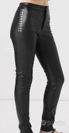 pantaloni in ecopelle 