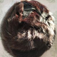 Cappello di visone marrone