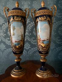Coppia Vasi stile Sèvres - (XIX sec.)