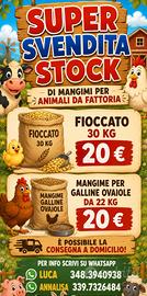 Mangimi animali da fattoria 