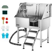 Stazione di Lavaggio per Cani in Acciaio Inox