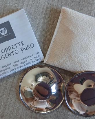 Para capezzoli/coppette in argento puro per allatt
