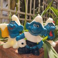 Candele Puffi Vintage Anni '80