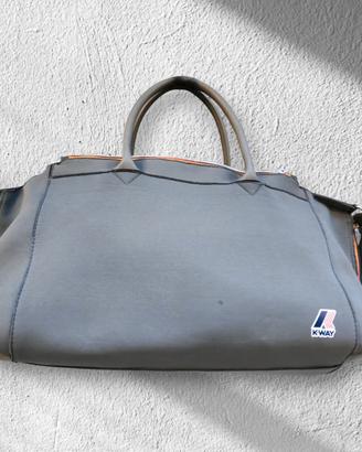 borsa K-WAY doubleface molto capiente