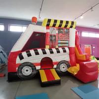 Macchinina pompieri Gioco Gonfiabile per Bambini
