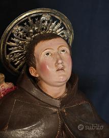 Antica statua devozionale San Pasquale Baylon