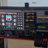 Sistema completo cockpit simulatore volo