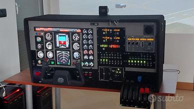 Sistema completo cockpit simulatore volo