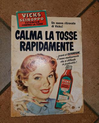 Insegna pubblicitaria anni 20 del Vicks