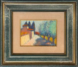 Dino Migliorini pittore quadro olio su faesite