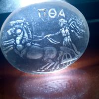 incisione antica su cristallo di rocca