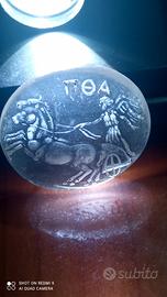 incisione antica su cristallo di rocca