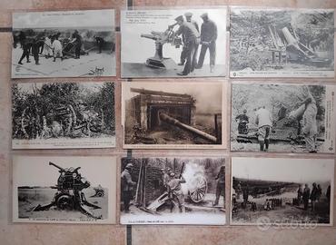 VECCHIE CARTOLINE CANNONI PRIMA GUERRA MONDIALE 
