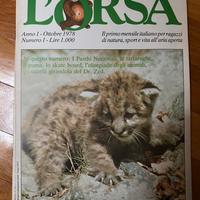 Rivista natura da collezione L’Orsa