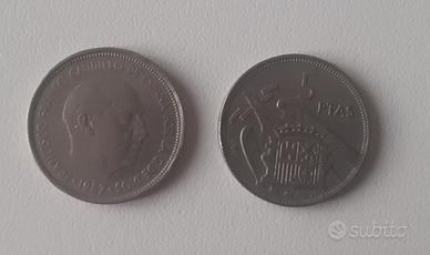 5 Pesetas Caudillo Franco 1957