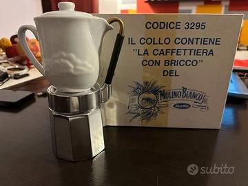 Caffettiera italiana vintage Mulino Bianco anni 80