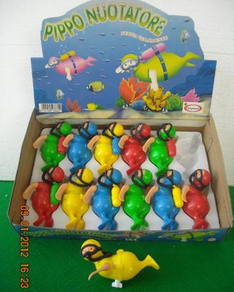 12 pippo minisub carica a corda assortiti anni '90