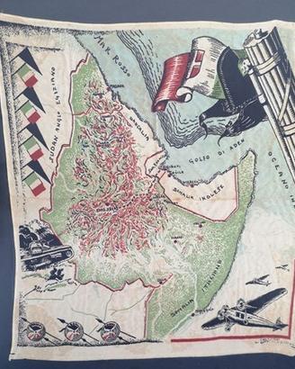 Fazzoletto AOI Italia Etiopia Somalia Eritrea 1935