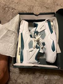 Nike jordan 4 retro oxidized green/withe