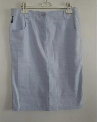 Gonna a tubino in lino elasticizzato ARMANI JEANS