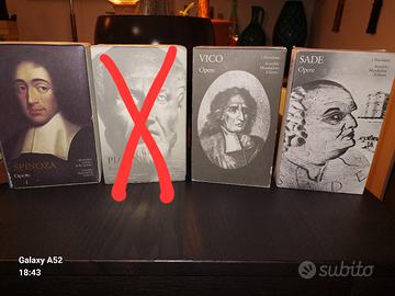 De Sade, Vico, Spinoza, Opere Meridiani